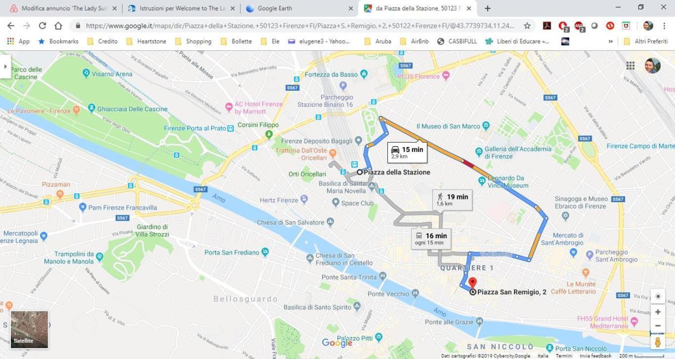 5 Min Dagli Uffizi Suite Wifi Confort Флоренция Екстериор снимка